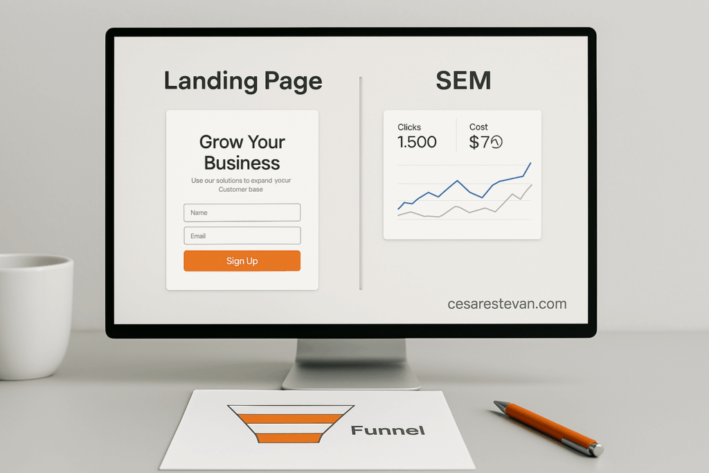 ¿Landing page o campaña SEM? Qué conviene más para captar leads
