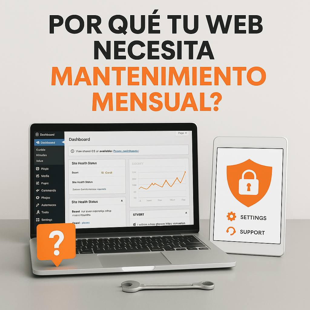 ¿Por qué necesitas un plan de mantenimiento web mensual?